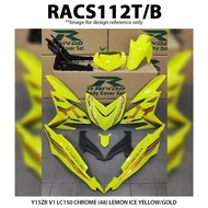 Cover Set Rapido Y15ZR V1 V2 Yamaha LC150 (48) Chrome Blue White Black Motor Y15 Lemon Ice Yellow Go