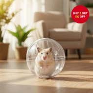 Crystal Clear Running Ball for Hamsters, Golden Bears, Squirrels, Honey Gliders, Portable Exercise B