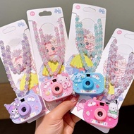 Kuromi Melody Fun Projection Camera Big-Eared Dog Keychain School Bag Charm Pendant