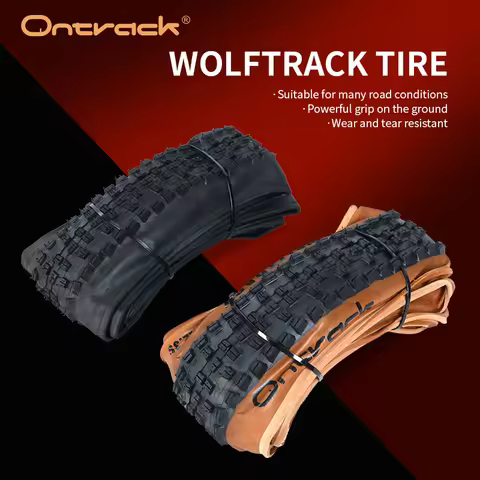ONTRACK FOLDED TIRE 27.5/29X2.35WOLF TRACK BLACK WALL \ BROWN WALL