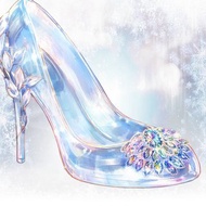 灰姑娘玻璃鞋貼紙 (6color)