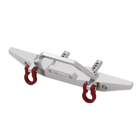 MN128 MN 128 Metal Front and Rear Bumper with Tow Hook 1/10 RC Crawler Car Upgrade Parts Accessories