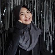 KERUDUNG INSTAN BERGO HAMIDAH SIZE M JILBAB HIJAB INSTAN JERSEY OVAALNUTUP DADA  SPORT UKURAN M