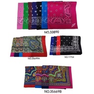 SCARF HANDKERCHIEF/KEY HEADBAND 52cm x 52cm 100% COTTON