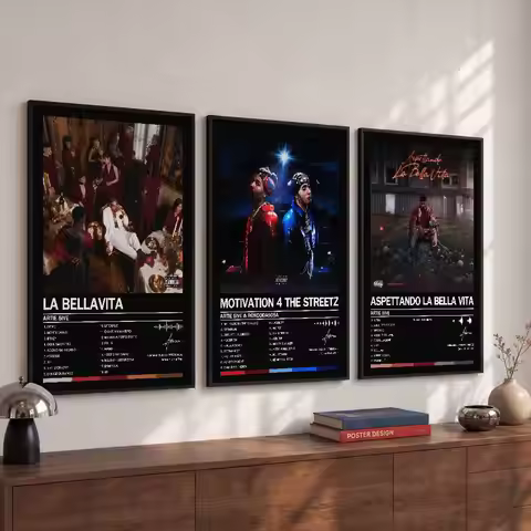 A-Artie 5ive Poster Album Art Cover Songs Rap Pop Singer Band Wall Waterproof Paper Sticker For Livi