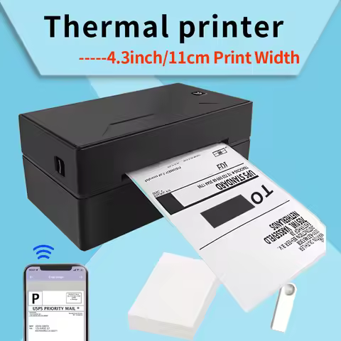 Marklife Thermal Printer Black Bluetooth Inkless HD Printer Maker Compatible Mac,iOS,Windows For Sch