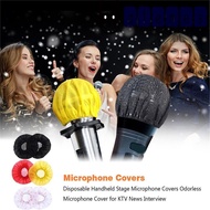 GLENES Microphone Cover Away From Dust Microphone Protective Disposable Non-woven Windscreen Karaoke Supplies Antibacterial Cover