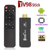 Smart TV Stick TV98 4K Android TV Dual 2.4G 5G Wifi Android 12.1 Rockchip 3228A 8GB/128GB 4K HD 3D Smart Android 12 X96 Q3 TV Stick