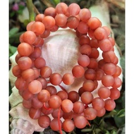 J0913F11 Jiukou Material Southern Red, Rose Matte Bead Long Chain, Card 6.8mm.can Around Hands 4 Cir