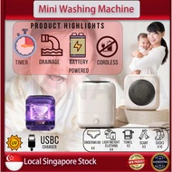 mini washing machine usb rotating turbine Portable for sock underwear washing