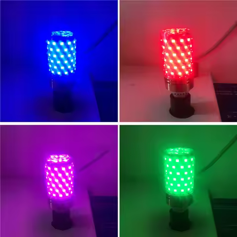 Led bulb E14 E27 12W 16W LED Candle Light 220V LED bulb lamp Purple/Yellow/Red/Blue/Green/Warm White