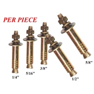 PER PCS!!! Dyna bolt/Expansion Bolt 1/4", 5/16", 3/8",1/2”,5/8”