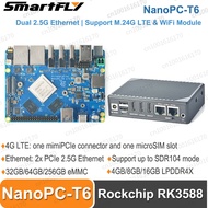 Hot NanoPC T6 Rockchip RK3588 CPU Development Board Two 2.5G And One Gbps Ethernet Ports Support Deb