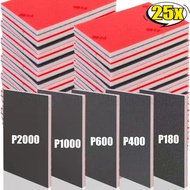 Sanding Sponge Pad Set - Wet Dry Grinding Sponge Sand Blocks - 180-2000 Grit Flexible Sanding Pad - 