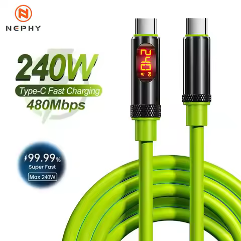 240W 27W USB Type C Cable PD Fast Charging Phone Charger Data Cord For iPhone Samsung Xiaomi Huawei 