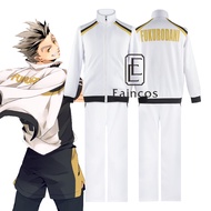 Haikyuu!! Fukurodani Academy Uniform Cosplay Costume Kotaro Bokuto Jackets Pants Akaashi Keiji Jerse