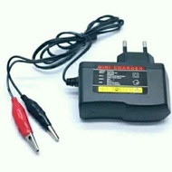 Charger Aki 12 Volt Otomatis Cas Aki Mobil Motor Casan Aki Terbaik 12V 2A Bisa Aki Kering Aki Basah