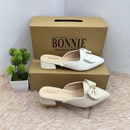 BONNIE KASUT HEELS 866-2 COLOUR WHITE BEIGE TUMIT 1INCI
