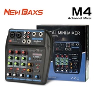 NEW!!! NEW BAXS M4 Audio Mixer mini Professional 4 channel equalizer