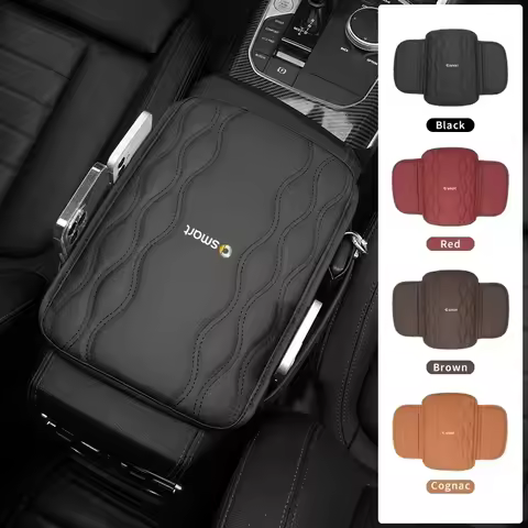 Car Armrest Mat Protective Pad Storage Bag Interior Accessories For Smart Fortwo 451 450 453 EQ Forf
