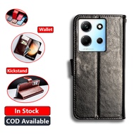 Classic Leather For Infinix Note 30i 5G Infinix Note 30 5G Wallet Vintage Folio Case Flip Cover Magn