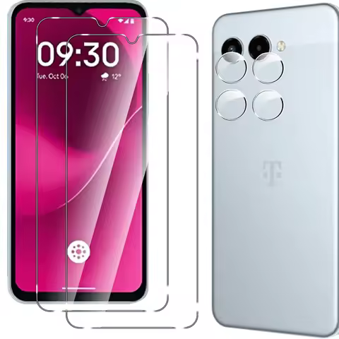 2.5D 9H Clear Tempered Glass for T-Mobile T Phone 3 Pro Screen Protector Film Camera Lens for T-Mobi