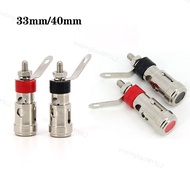 33mm 40mm metal Push-Type Spring Terminal Speaker Amplifier Spring Self-Locking power Socket Push-Ty