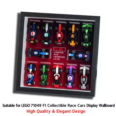 2026 NEW Display Wallboard Wall suitable for LEGO 71049 F1 Collectible Race Cars building block car