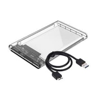 Hard Disk HDD Case Casing 2.5 Enclosure External Transparent, transparent external hdd casing usb 3.
