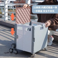 Home Essential Foldable Hand Pull Rod Shopping Cart Portable Cart Small Push Cart Courier Small Pull