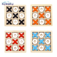 [vsrhkq] Wooden Tic TAC Toe Game Noughts And Crosses Puzzle Games Handmade Educational Toys XO Table