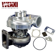 T3 T3/60-1 UNIVERSAL V2 TURBO CHARGER AR70 .63AR 4 BOLT EXHAUST BIG WHEEL WX-TURBO35