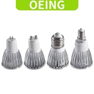 OEING LED Spotlight Bulb 3W 5W 9W 3000K 4000K 6000K Three Color 24 Degree Beam Angle Gu10 E27 E12 85