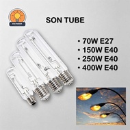 PERKUNAS SON TUBE High Pressure Sodium Lamp 70W/150W/250W/400W E27/E40 SON-T Bulb for Street & Indus