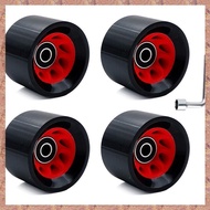 4Pcs Indoor Roller Skate Wheels 95A with Bearings 58mmx39mm PU Wear-Resistant Quad Roller Skate Whee