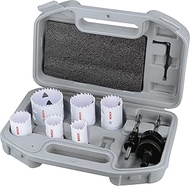 Bosch 9 x Thread Hole Saw Set for Multimaterial (for Steel, Drywall, Diameter 24, 27, 32, 35, 40, 52