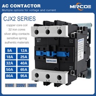 9A to 50A AC Magnetic Contactor CJX2(LC1-D) for Motor Starter and Electrical Control Panel 220V-240V