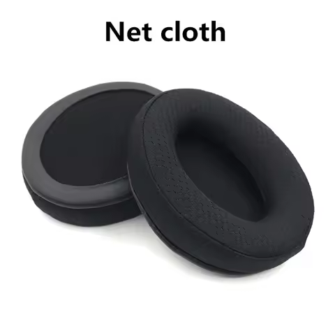 1 Pair Replacement Soft Foam Ice Gel Earpads Protein Net for Kingston HyperX Cloud Mix Flight Alpha 