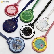 Trendy Royal Oak Style Pocket Watch Pendant Keychain - Boys Gift Accessory