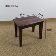 Stool บ้าน ไม้เนื้อแข็ง ไม้walnut ใหม่ จีนกลาง โต๊ะอาหาร โต๊ะกาแฟ ที่นั่ง ที่นั่งเปลี่ยนรองเท้า ไม่ต