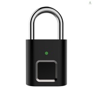 Fingerprint Padlock Biometric Padlock Store 10 Fingerprints 3 LED Indicator Light Security Keyless Mini Smart Lock for Locker Gym Door Backpack Suitcase