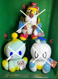 全新絕版懷舊A -Yatterman Figure (2008)小雙俠機械狗小俠狗毛公仔(約高29cm，售$138) B(B已售) -SEGA (1998) Sonic Adventure Chara