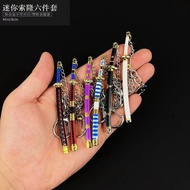 One Piece Weapon Merchandise Figure Sauron Three Swords Alloy Samurai Knife Model Mini Small Size Ke