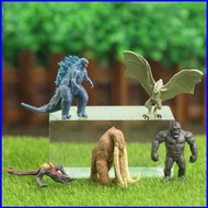 SQ4 5pcs Godzilla vs Kong Action Figure Model Dolls Toys For Kids Home Decor Collections Ornament Gi