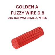 FUZZY WIRES - 100 PCS FUZZY WIRE WOOL STRIP 0.8MM RED SHADE [ON HAND]