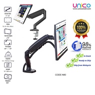 Ergonomic Flexi Adjustable Gas Spring Single Monitor Desk Arm TV Monitor Bracket 17"-30" inch