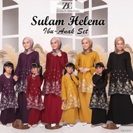 🌹BAJU KURUNG SULAM HELENA 2022 IBU ANAK SEDONDON BAJU KURUNG MODEN BY ZOELLA COUTURE BAJU KURUNG MODEN BAJU RAYA 2022🌹