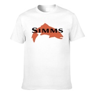 Premium Quality Simms Fishing Bozeman Montana Fly Fishing Tackle Father/Dad Cotton Summer T-Shirt