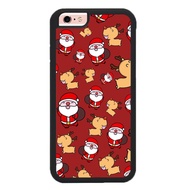 Casing Soft Case iPhone 6/7/8 Plus X/Xr XS Max Santa Claws Red FF52036