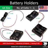 1 x AA 2 x AA 3 x AA 4 x AA Battery Holder, Pemegang Bateri Projek Sekolah